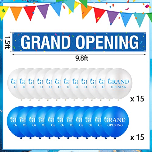 Large Grand Opening Banner 30 Pieces Latex Grand Opening Balloons Decorations 12 Inch Latex Balloons 18 x 118 Inch Retail ...