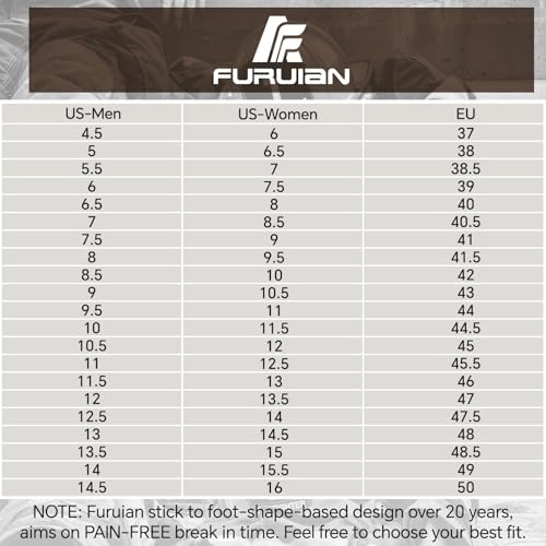 Furuian Steel Toe Boots for Men Women Comfortable Lightweight Work Boots for Men Slip Resistant High Top Steel Toe Safety ...