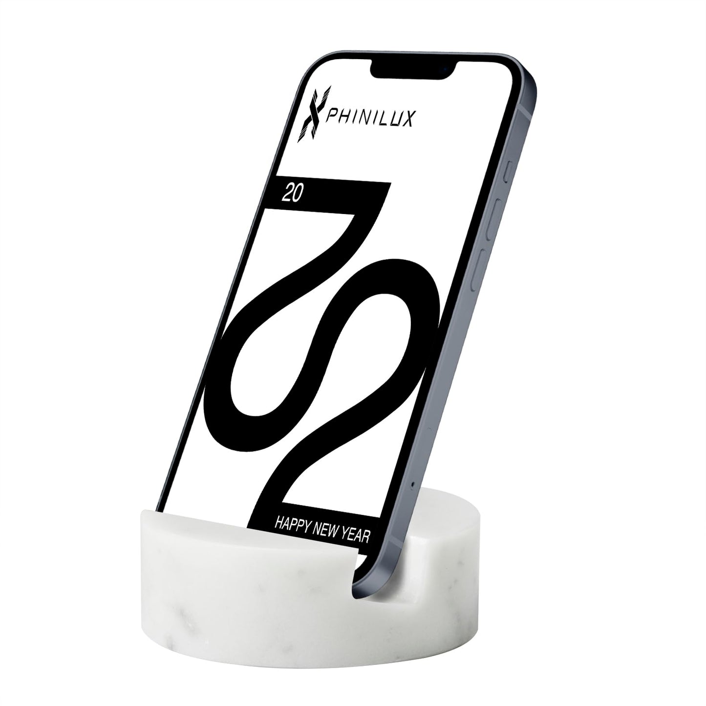 Phinilux Marble Phone Stand For Desk, Cell Phone Holder For Kitchen Countertops, Office Iphone Stand, Cute Boho Modern Accessori