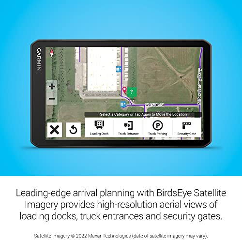 Garmin dezl OTR710 (Renewed), Large, Easy-to-Read 7 inch GPS Truck Navigator, Custom Routing, High-Resolution Birdseye Sat...