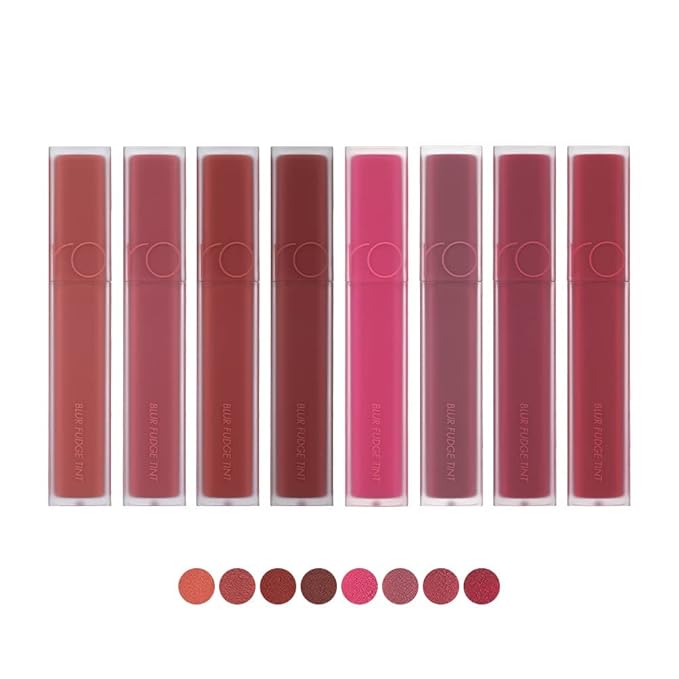 rom&nd BLUR FUDGE TINT 07 Cool Rose Up | Velvety Matte Lip Stain for Blurred K-Beauty Effect | Lightweight, Non-Drying Plum Rose Liquid Lipstick