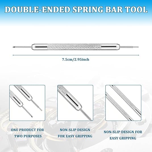 OYWGRICH 2 Pack Watch Link Removal Kit, Watch Repair Tool for Bracelet Adjustment and Replacement, Pin Remover for Sizing ...