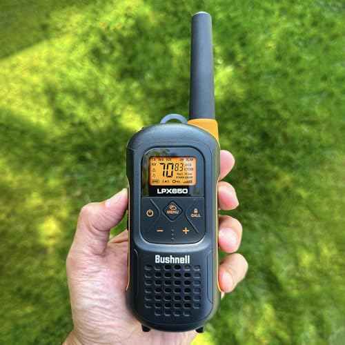 Bushnell LPX650 Walkie Talkie Radio - Reliable Quality, Rugged Floating Design, 2W Power for 42 Miles of Range, Two Way Radios Equipped for Wherever Life Takes You (2 Pack)