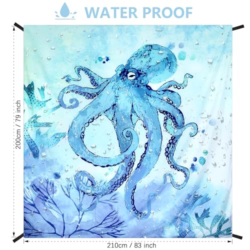 AISPARKY Beach Blanket Waterproof Sandproof Extra Large Beach Mat 79" X 83"/120"x108" for 2-8 Adults Quick Drying Durable ...