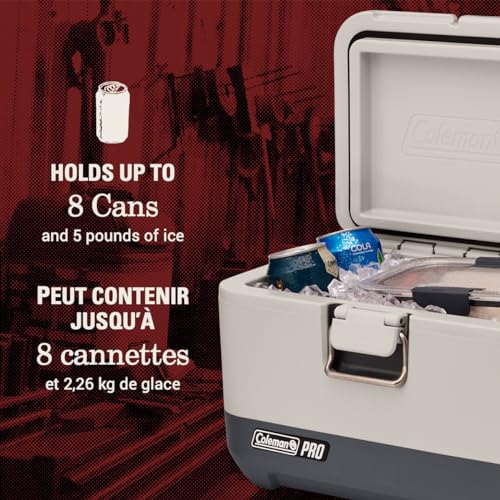 Coleman Pro Heavy-Duty 9qt Ultra-Light Premium Hard Cooler Lunchbox, Extra-Thick Insulation Keeps Ice for Days