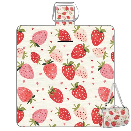 YLYNIU Picnic Blankets Waterproof Rug, 59 * 57inch Outdoor Camping Blanket Portable with Carry Strap, Packable Beach Blank...
