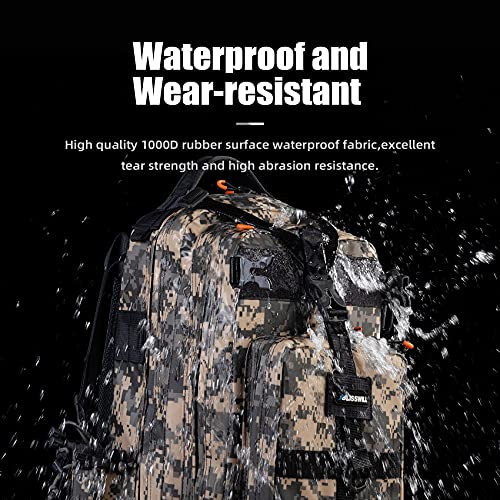 BLISSWILL Fishing Backpack - Waterproof with Rod Holder, Ideal Fishing Gear and Gifts for Men