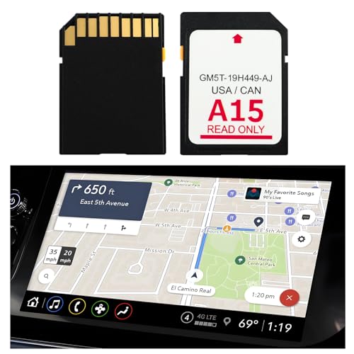 A15 Compatible with Lincoln Ford Navigation SD Card,Latest Version Sync 2 System SD Card of GPS Navigator for Car OEM GM5...