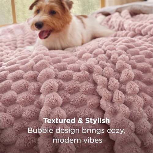 Bedsure GentleSoft Blankets Queen Size for Bed - 350GSM Super Soft Cozy Blanket for Women Men Girls as Gifts, Large Fuzzy ...