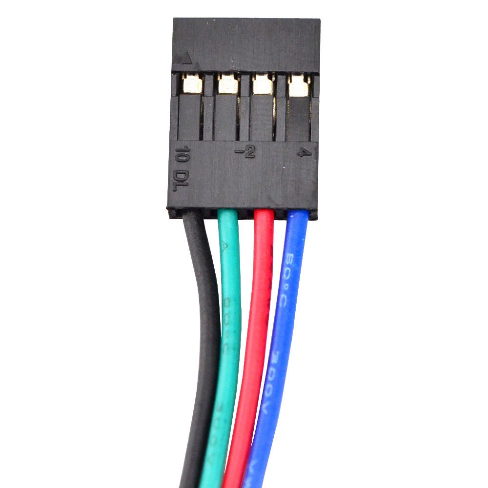 STEPPERONLINE Nema 17 Stepper Motor Bipolar 2A 59Ncm(84oz.in) 48mm Body 4-Lead W/ 1m Cable and Connector Compatible with 3D Printer/CNC
