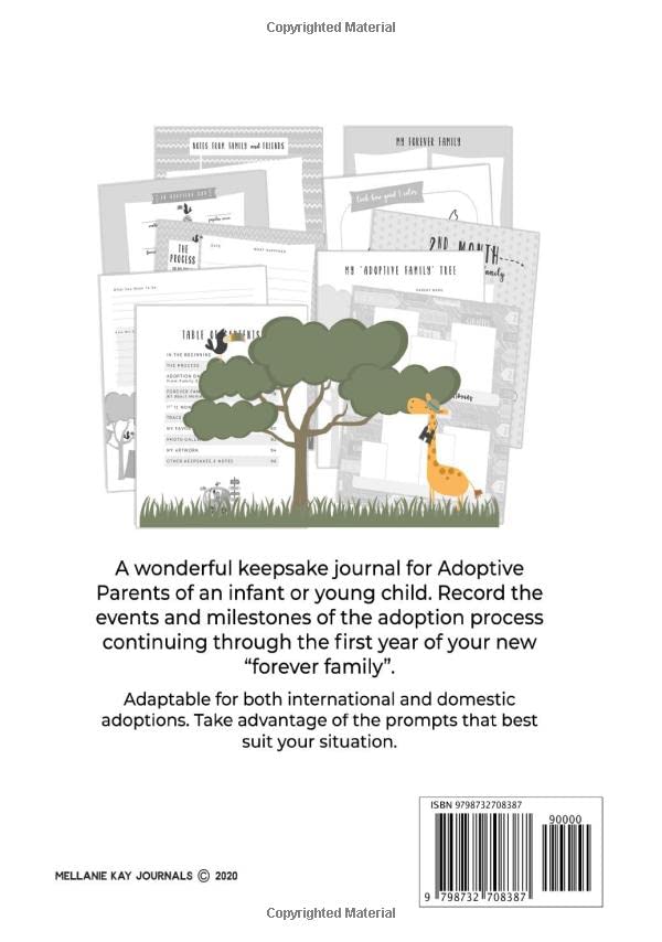 Our Adoption Adventure: A Keepsake Baby/Child Record Book and Journal for Adoptive Families | Safari Theme | Hardcover
