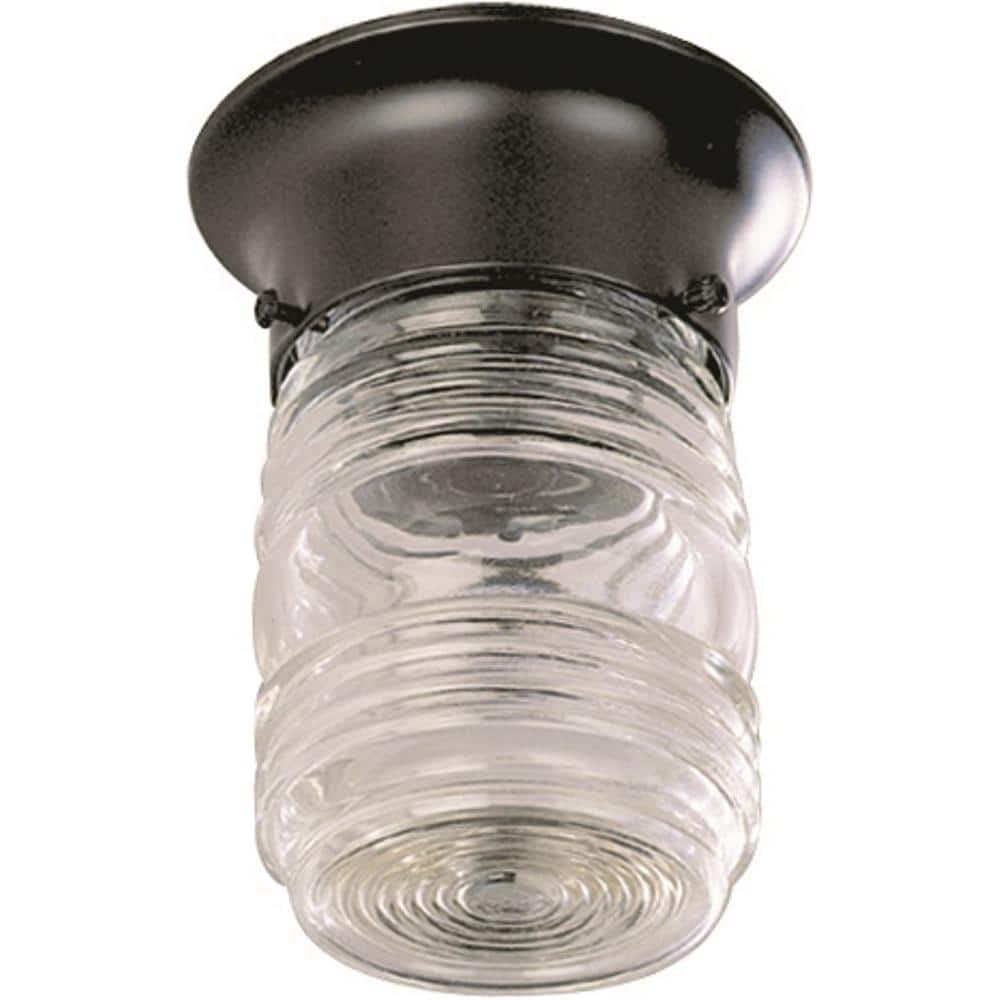 Aspen Creative 23603-01, Replacement Clear Jelly Jar Glass Shade,Use For Indoor And Outdoor, 3-5/8"Dia x 4-3/4"H/Fitter 3-1/4"