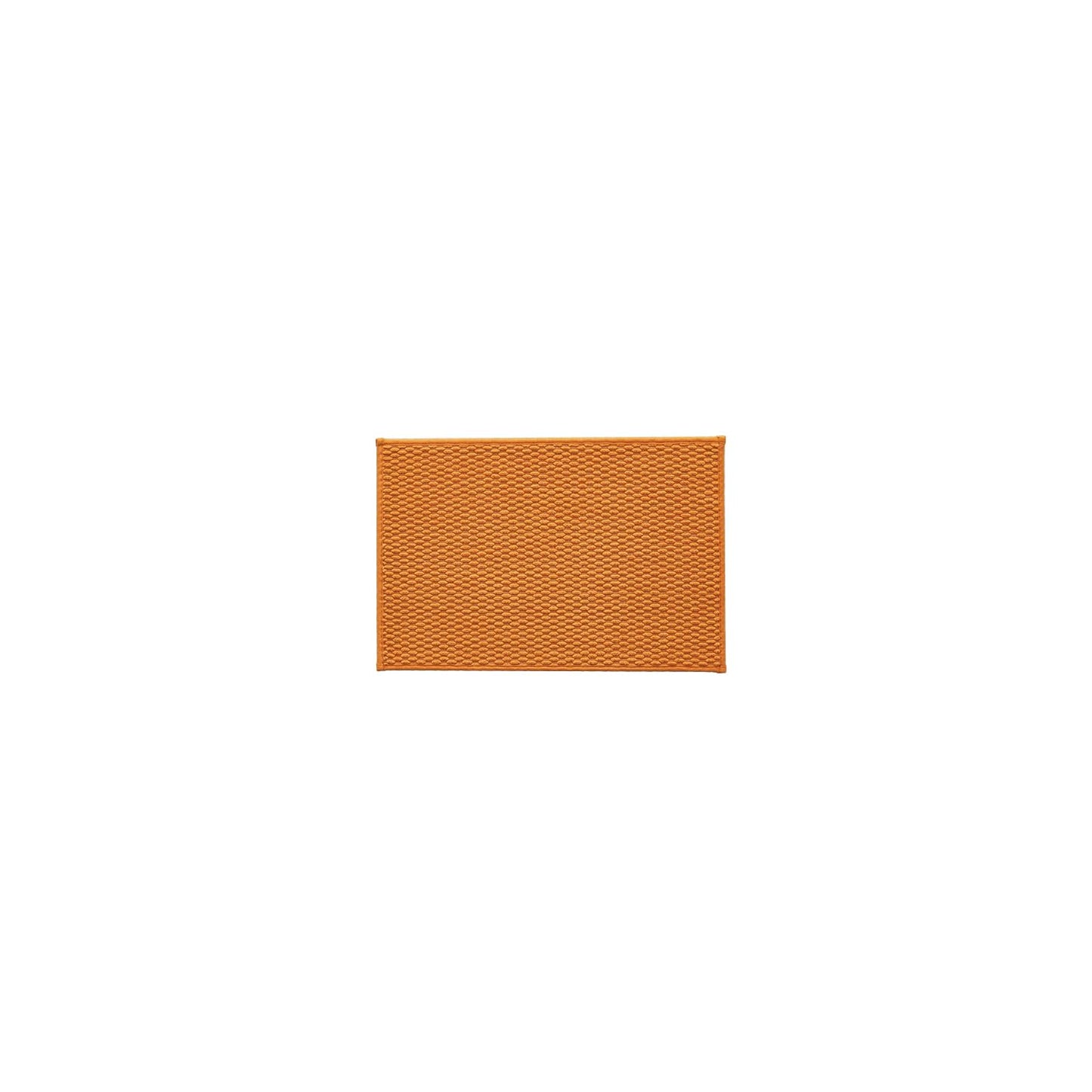 Bathroom Rugs Non Slip Washable, Super Absorbent Thin Bath Mat Small Quick Dry Low Pile Bathroom Rug, Orange 16"x24"