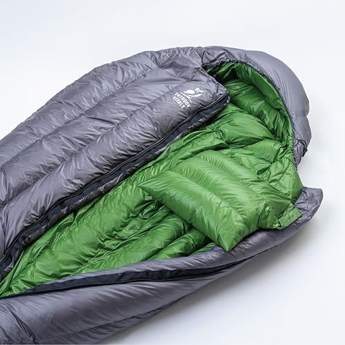 Outdoor Vitals Summit Sleeping Bag 800+ Fill Power Starting Under 2lbs Ultralight Backpacking Mummy Down Sleeping Bag for ...