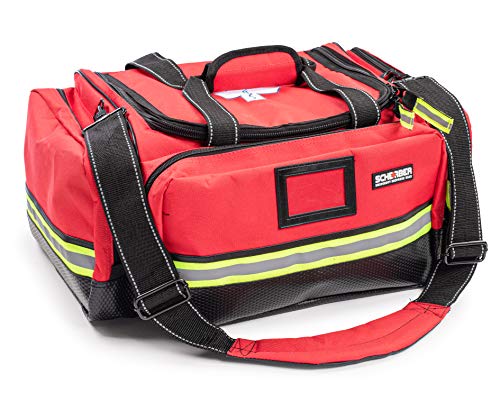 Scherber Fully-Stocked First Responder Professional Advanced EMT/EMS Trauma Kit | HSA/FSA Approved | Reflective Bag w/10+ ...