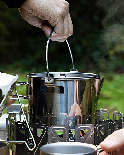 Snow Peak Kettle No. 1 - Stainless Steel Kettle for Outdoor Cooking - Durable Camping Kettle for Camping & Hiking