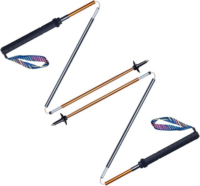 AONIJIE Folding Ultralight 7075 Aluminum Alloy Trekking Poles Quick Lock Trekking Hiking Pole Walking Stick