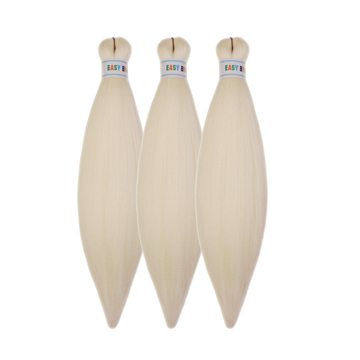 Platinum Blonde Braiding Hair Pre Stretched 16 Inch for Knotless Braids Synthetic Box Braiding Hair for Women