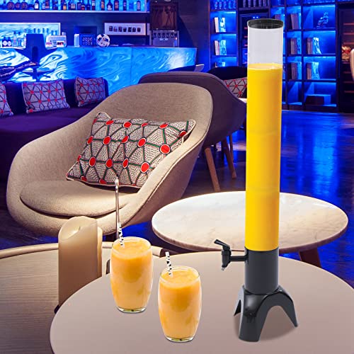 Jiabailie Beer Tower Dispenser,100 oz Beverage Tower Drink Dispenser,Mimosa Tower,Clear Liquor Tower Dispenser with Remova...