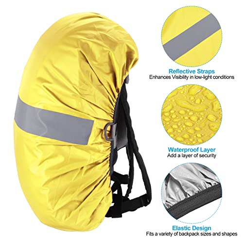 PATIKIL Waterproof Backpack Rain Cover, Non-Slip Backpack Cover with Reflective Strap Stay Dry for Hiking, Camping, Hunting