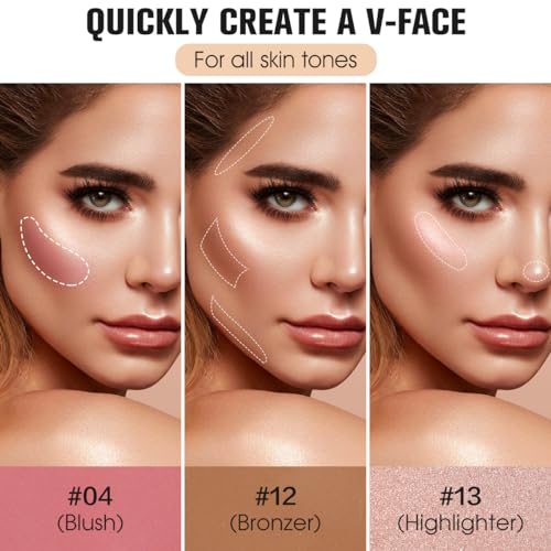 16 Colors Contour Palette Make up - Blush Highlighters Bronzer Powder All in one Makeup Palettes Contour Kit - Face Cosmet...
