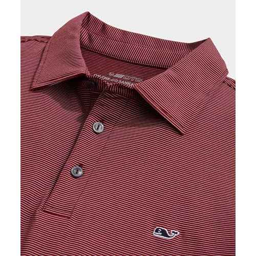 vineyard vines Mens St. Jean Stripe Sankaty Performance Polo