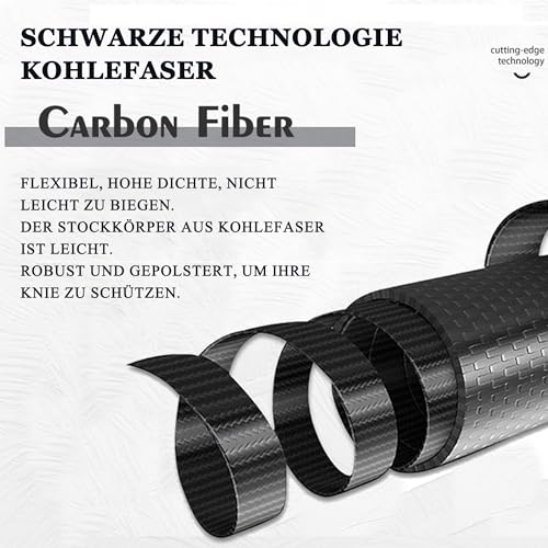 Ultralight Carbon Fibre Trekking Poles - 5-Section Adjustable Hiking Sticks with Anti-Shock Tips, Ergonomic Grips & Storag...