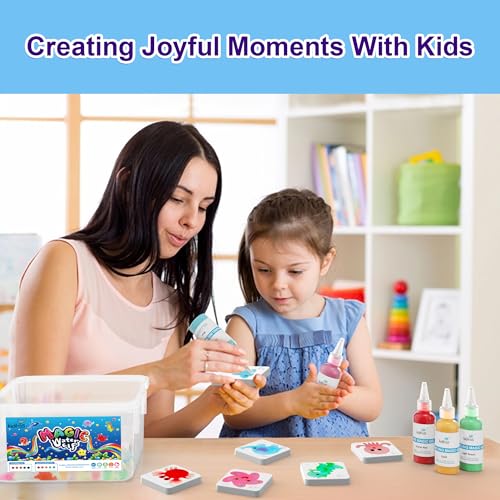 Kiditos Magic Water Elf Toy Kit–Squishies for Kids, 10 Gels & 6 Molds, Magic Gel Water Pets Sensory Toy, Fun DIY Craft Ki...