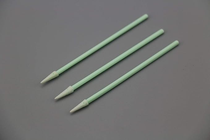 3.0" PCB Board Cleaning Swabs, Cleanroom Lint Free Pointed Foam Tip Swab for Camera, Optical Lens, Electronics, Detailing, Small Hole and Hard-to-Reach Area CK-FS750 (500)