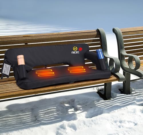 Nice C Oversized Stadium Seats with Back Support, Bleacher Seats, Stadium Chairs with Back and Cushion, Floor Chair, Folda...