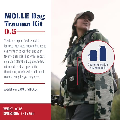 Adventure Medical Molle Bag Trauma Kit 0.5 (Black Bag)