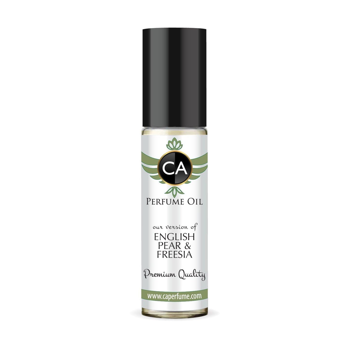 CA Perfume Impression of English Pear & Freesia Unisex Eau De Parfum Chypre Fruity Scent Long Lasting Unisex Fragrance Travel Size TSA Ready for Day and Night Wear 0.33 Fl Oz 10ml