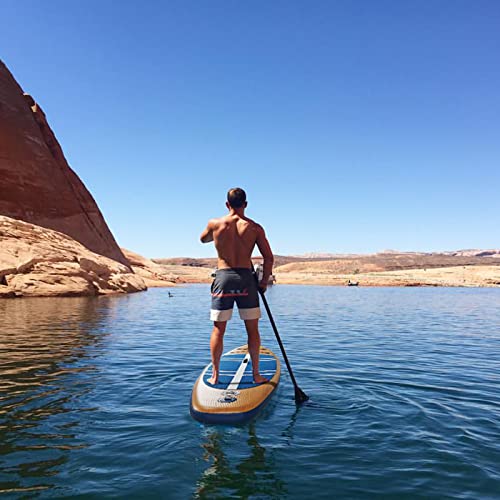 JC-ATHLETICS Inflatable Stand Up Paddle Board (6 Inches Thick), ISUP Package W/Premium SUP Accessories & Backpack, Non-Sli...
