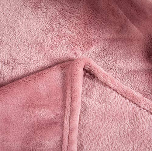 TASTHROW Large Flannel Fleece Throw Blanket, 50×70 Inch - Cozy Lightweight Thick Blanket - All Seasons Suitable for Women,...