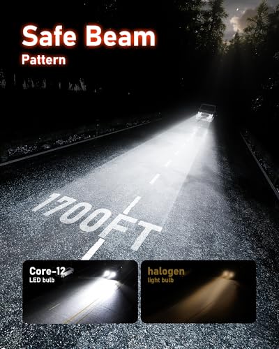 HIKARI WINGS 2026 40000LM 9005 HB3 LED Bulbs, 45W Upgraded Core Chips, High Lumens LED Kit, 6000k Cool White, IP68 Waterpr...