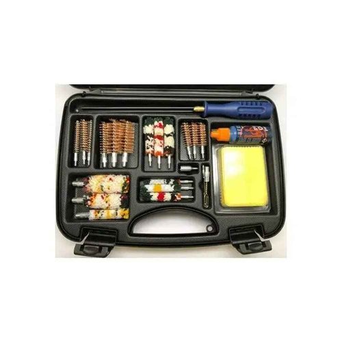 Beretta Universal Firearm Cleaning Kit, Black Case, for Shotguns, Pistols, Hunting Firearm, Includes Rotary Rod, Cleaning Oil, Cotton, Copper, Wool Brushes (E02851)