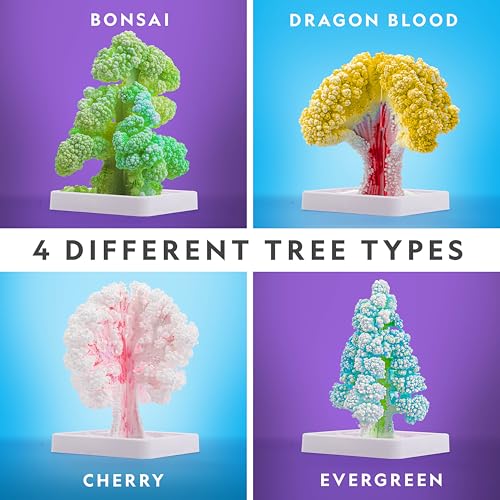 National Geographic Craft Kits for Kids - Crystal Growing Kit, Grow 6 Crystal Trees in Just 6 Hours, Educational Craft Kit...