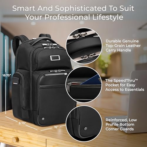 Briggs & Riley Large Cargo Backpack for Women & Men - Laptop Backpack, For Work & Travel, Spacious & Durable, Padded Strap...