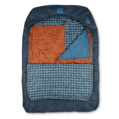 Kelty Tru.Comfort Doublewide 20 Degree Sleeping Bag – Two Person Synthetic Camping Sleeping Bag for Couples & Family Camping