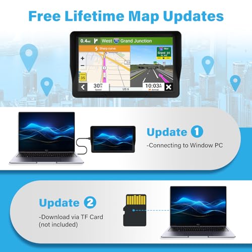 GPS Navigator for Car Truck RV, 9-Inch HD Touchscreen GPS for Car with 2026 Maps Free Lifetime Updates, Voice Turn-by-Turn...