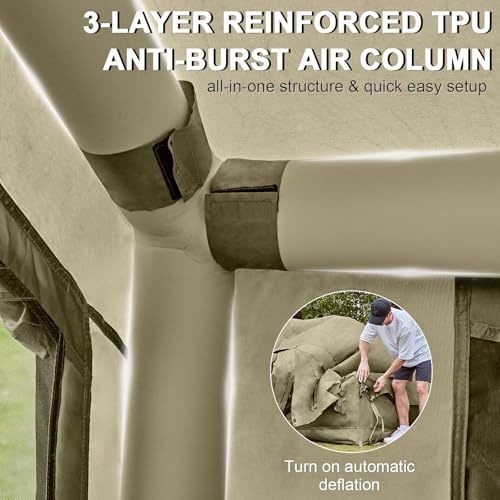 Inflatable Tents for Camping, 4-6 Person Easy Blow Up Tent with Hand Pump,4 Seasons Waterproof Air Inflatable Camping Tent...