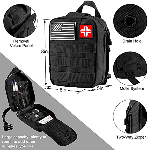 Gift for Men Dad Husband Christmas, Survival Kits, 142 in 1 First Aid Kit, Emergency Kits, Survival Gear and Equipment wit...