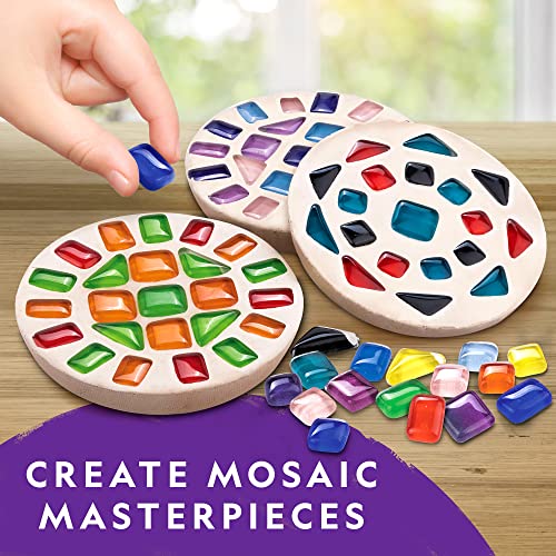 National Geographic Mega Arts and Crafts Kit for Kids – Mosaic Kit, Marbling Paint Kit & Air Dry Clay Pottery Kit – Art Pr...