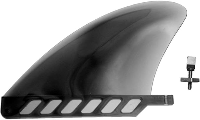 Atoll Isup SUP 4" River Flex Fin | No-Tool Inflatable Paddle Board Safety Fin Screw | Quick Release Slide Center Detachabl...
