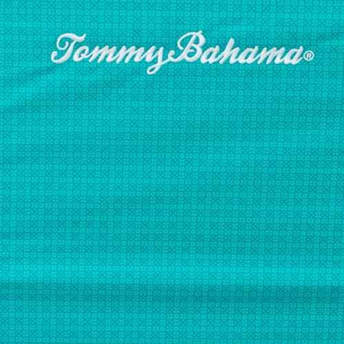 Tommy Bahama 5-Position Lay Flat Cup Holder and Towel Bar Beach Chair, 1-Pack, Turquoise Check