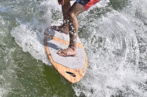 Paddle North Lake Surfer - Skim Style Wakesurf Board - 54 and 57 Inches Long with 3-Fin Setup