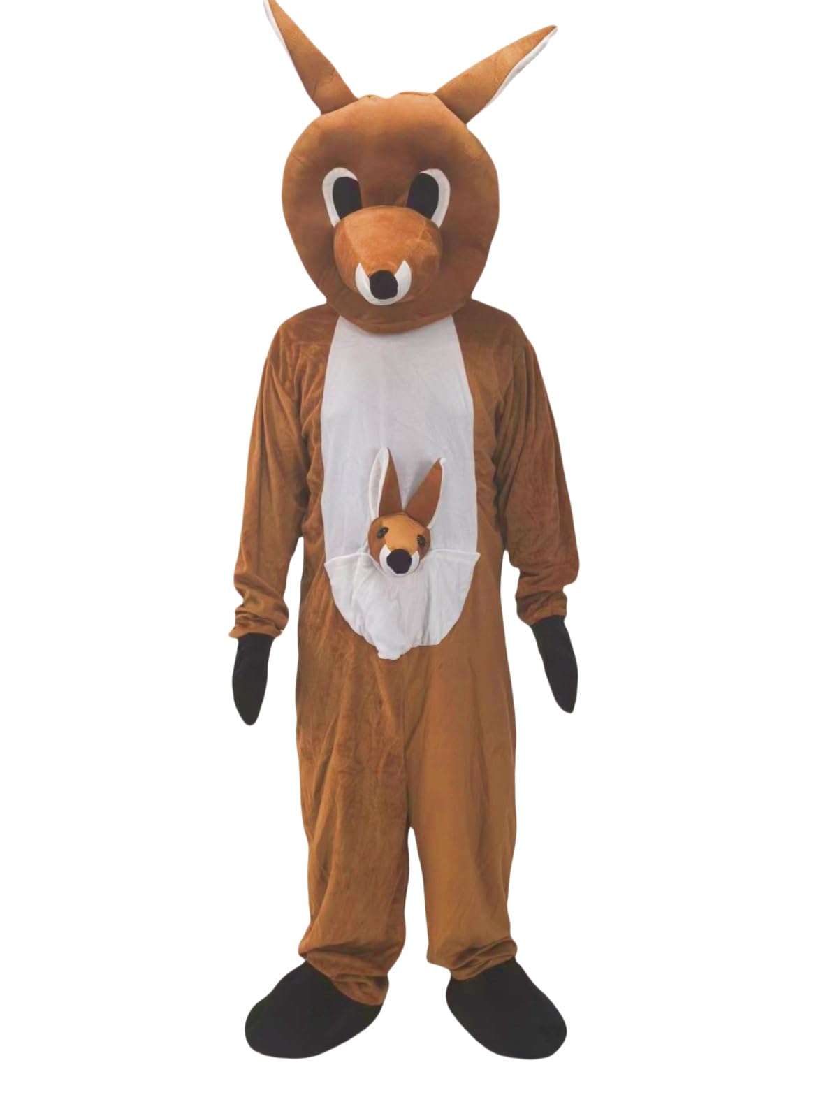 Lormaka Plush Kangaroo Mascot Costume Animal Character Outfit Adult