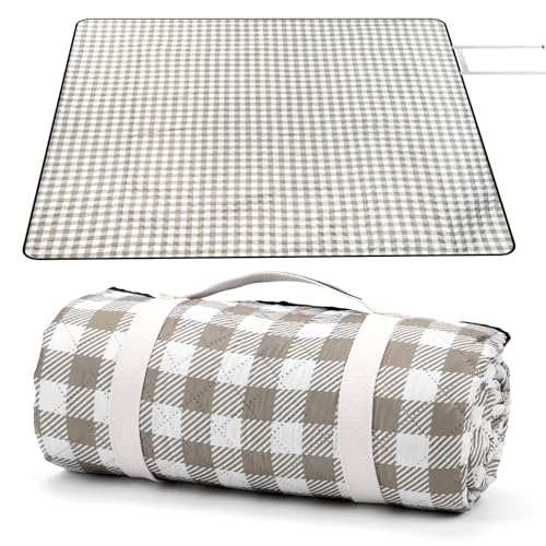 MEIRILE Oversize Picnic Blankets with Foldable, Waterproof & Sand Proof Blanket Made of PEVA for Camping,Park, Beach,Gras...
