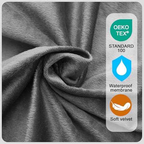 Memory Foam Camping Mattress pad, Comfortable Thick Floor Sleeping Mat for Adults with Waterproof and Non-Slip Bottom, Por...
