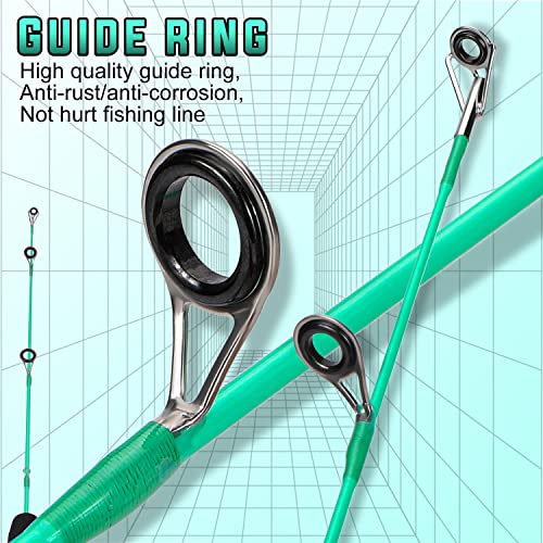 Sougayilang Ice Fishing Rod and Reel Combo, Ice Fishing Gear Complete Kit, Include Ice Jig and Ice Fishing Accessories, Sp...
